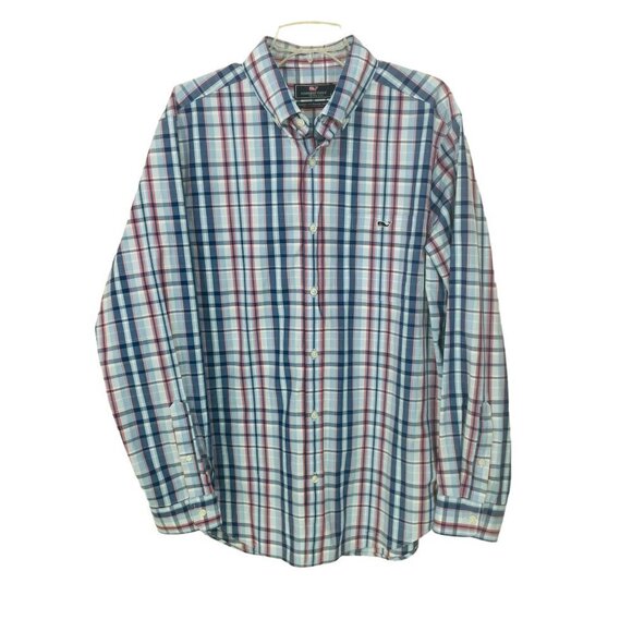Vineyard Vines Men's Size‎ L Classic Fit Tucker Shirt Cotton  Button Down Plaid - Picture 1 of 7